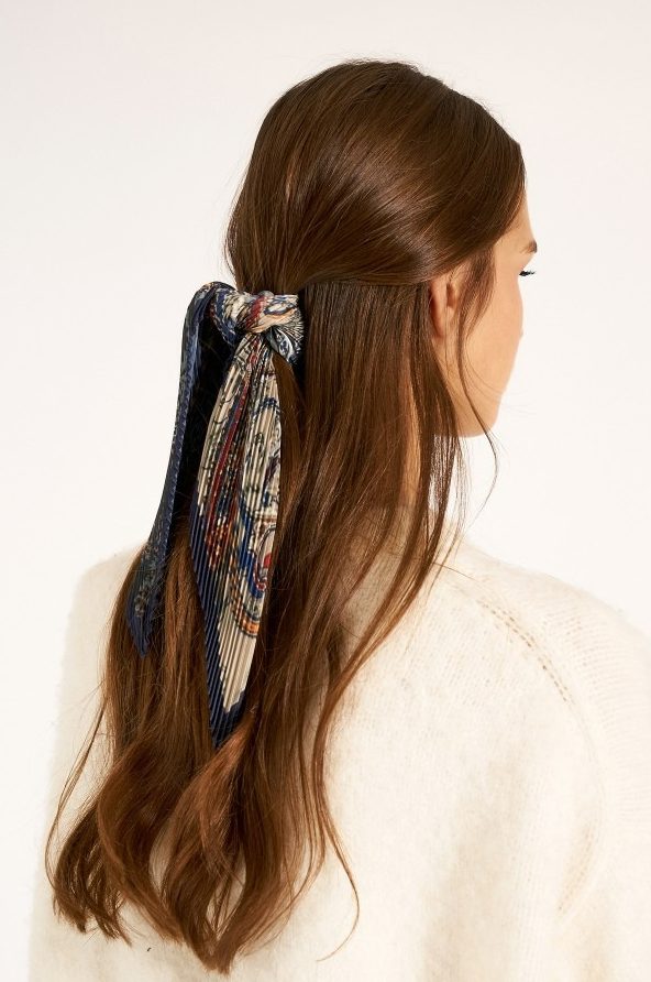 1 Etro Desenli Lacivert Piliseli Bandana Fular toptan