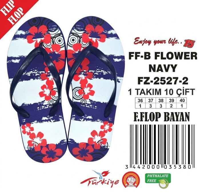 FF-B Flower Lacivert (Kadin) toptan