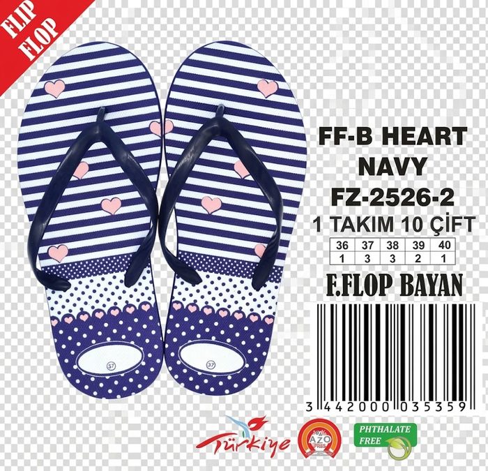 FF-B Heart Lacivert (Kadin) toptan